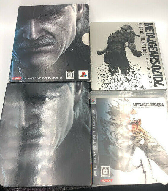 Metal Gear Solid 4 Limited Edition Japan First Print with Steelbook 2-disc PS3