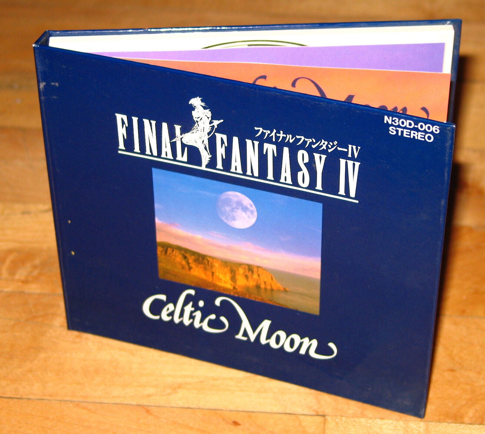 Final Fantasy IV Celtic Moon soundtrack first print hardcover CD Squaresoft 1991