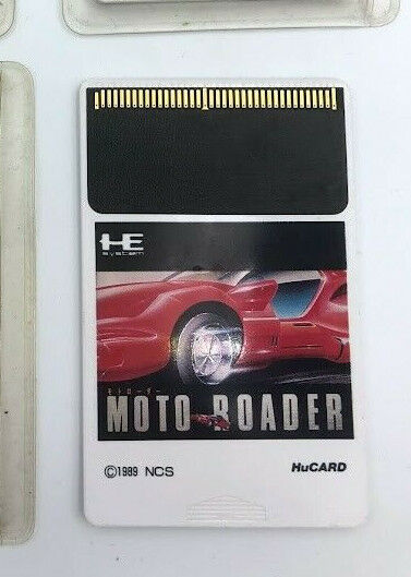 Moto Roader PC Engine HuCard Hudson Soft Japan sportscar racing NCS Motoroader