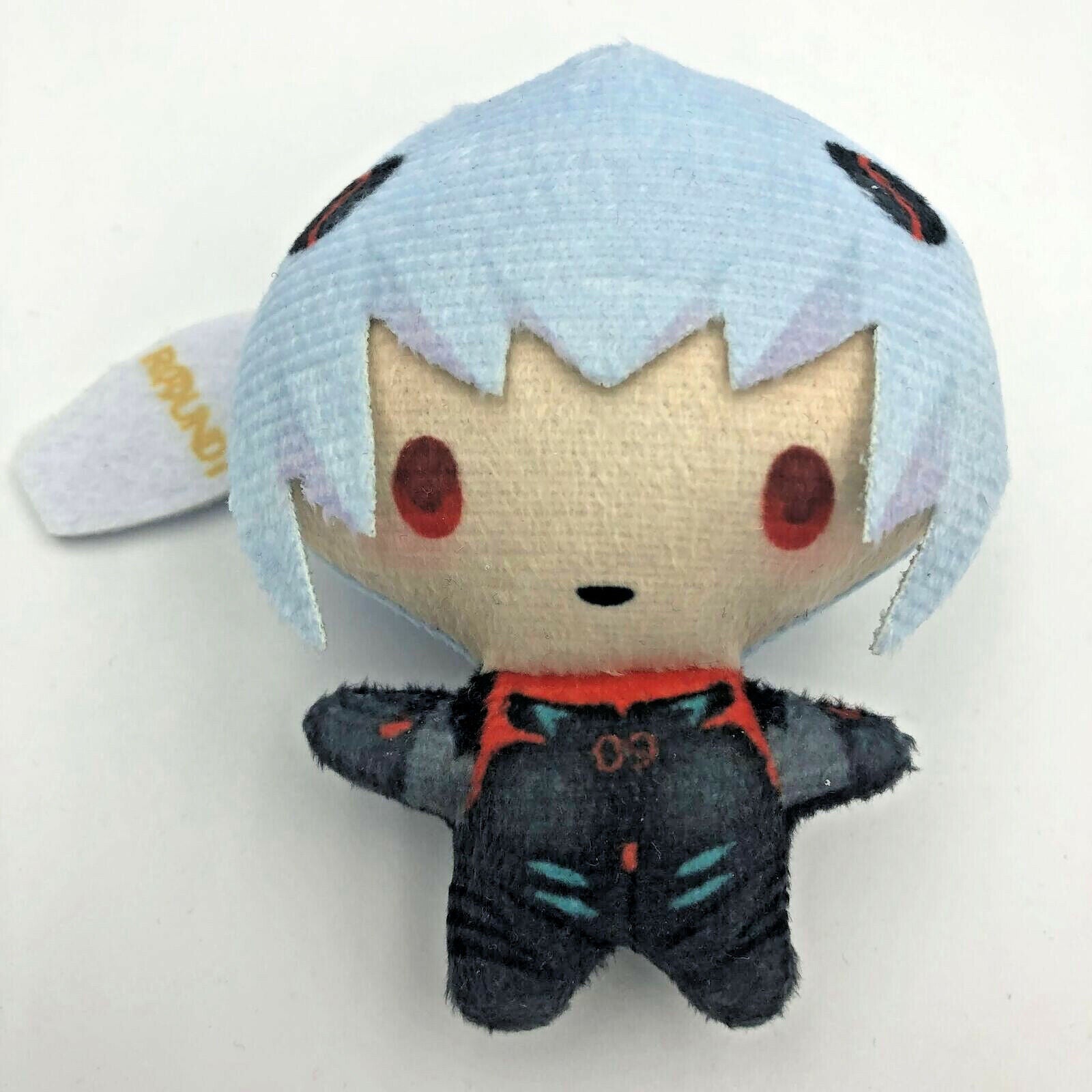 Rei Ayanami MEME mini plush Shin Evangelion 3.0 + 1.0 Round1 keychain ballchain