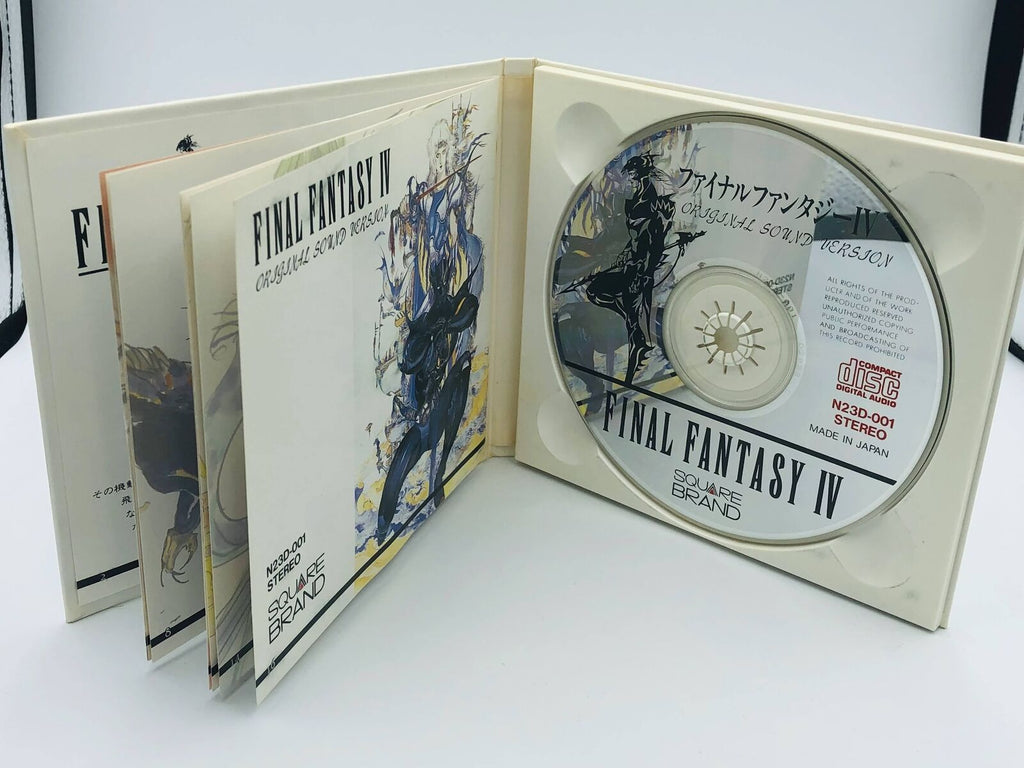 Final Fantasy IV Original Soundtrack first print hardcover CD Squaresoft 1991