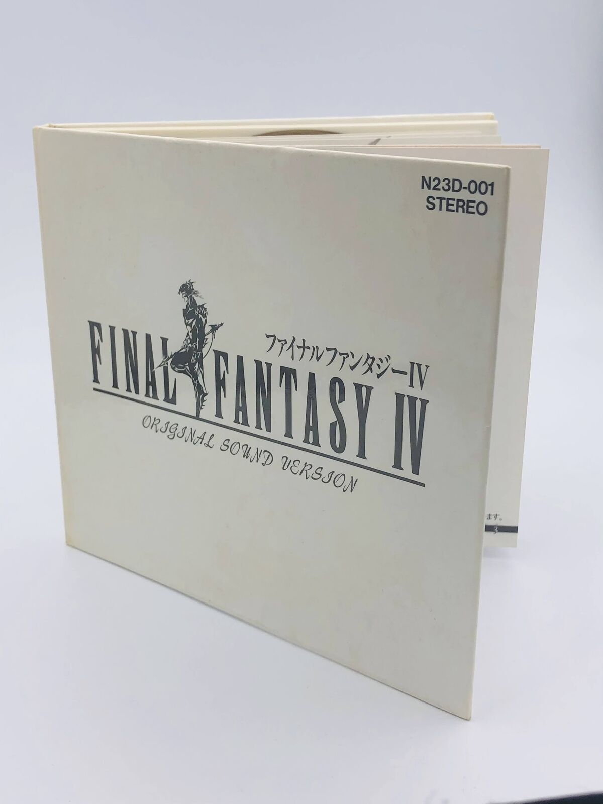Final Fantasy IV Original Soundtrack first print hardcover CD Squaresoft 1991