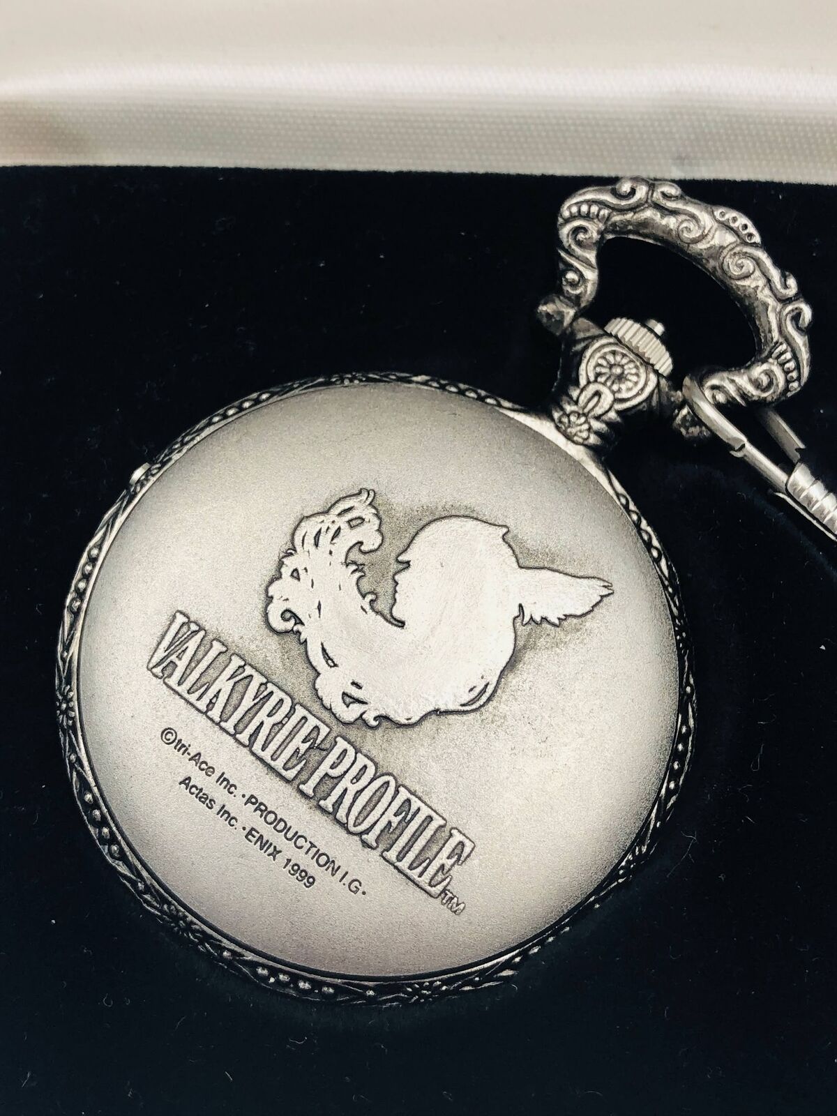 Valkyrie Profile silver pocketwatch official Enix 1999 NEW BATTERY Playstation