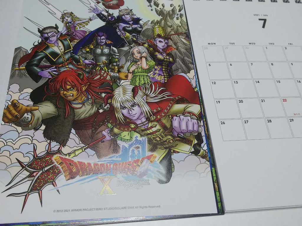 Square Enix Members 2021-2022 calendar NieR Replicant/Final Fantasy VII/FF XIV