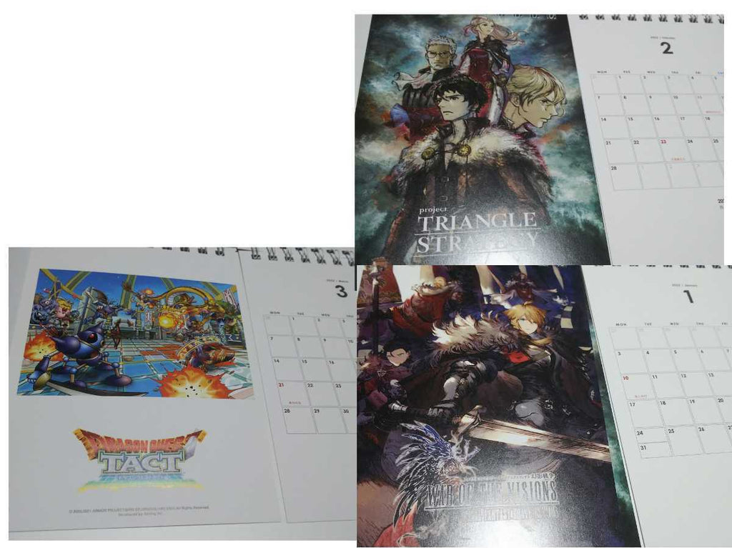 Square Enix Members 2021-2022 calendar NieR Replicant/Final Fantasy VII/FF XIV