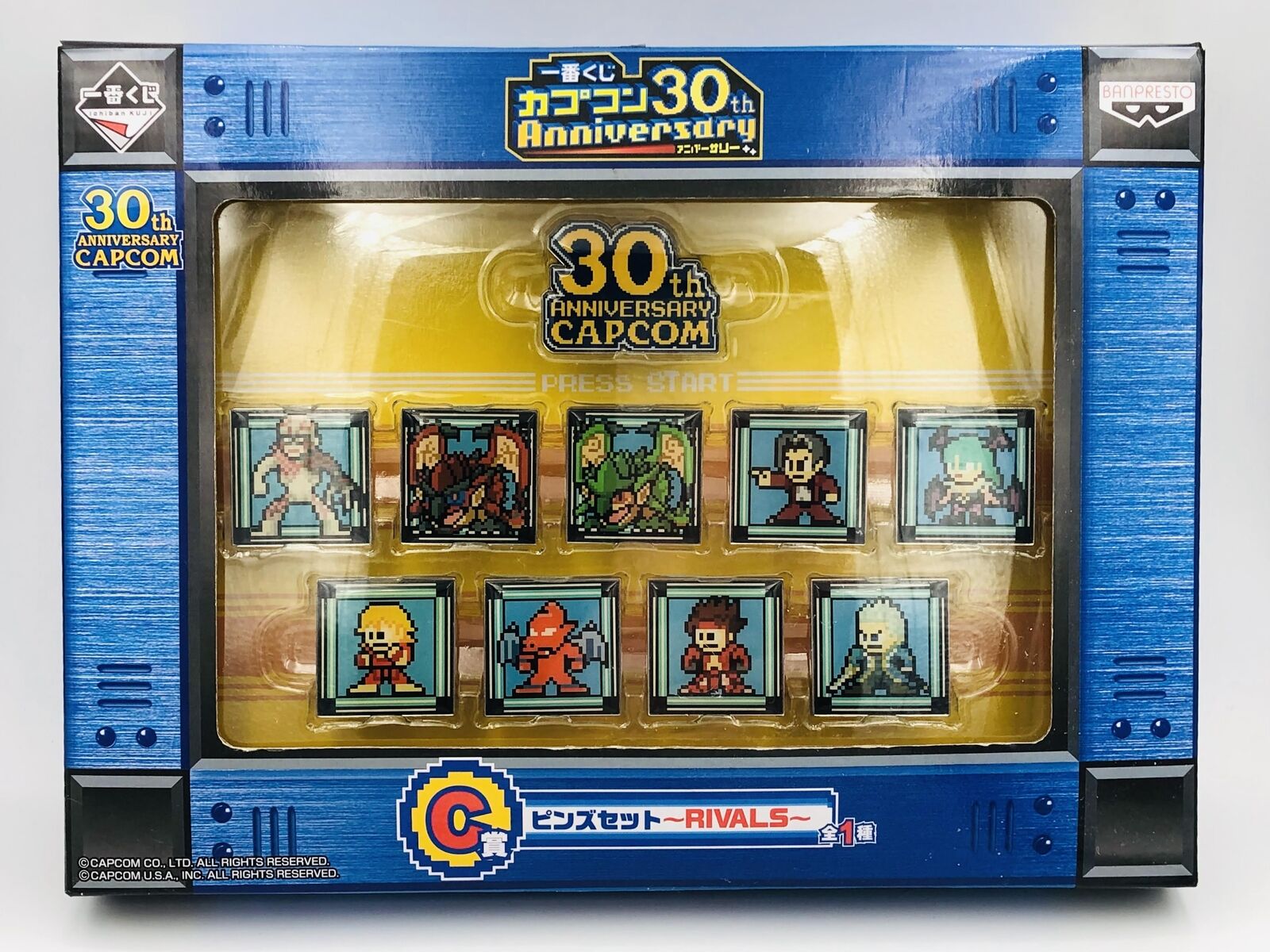 Capcom 30th Anniversary Pins Set Rivals Ace Attorney/Resident Evil/Devil May Cry