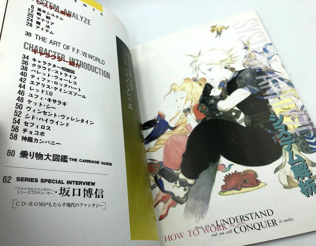 Final Fantasy VII Digicube Guide Book (Japanese import) 1997 art book artbook