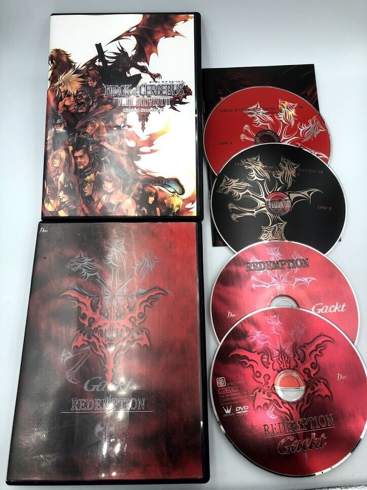 Dirge of Cerberus: Final Fantasy VII Soundtrack + Gackt Redemption 4-disc CD set