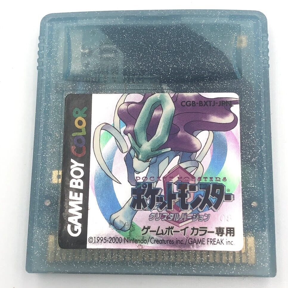 Pokémon Crystal Nintendo Game Boy Japan vers NEW save battery authentic Pokemon