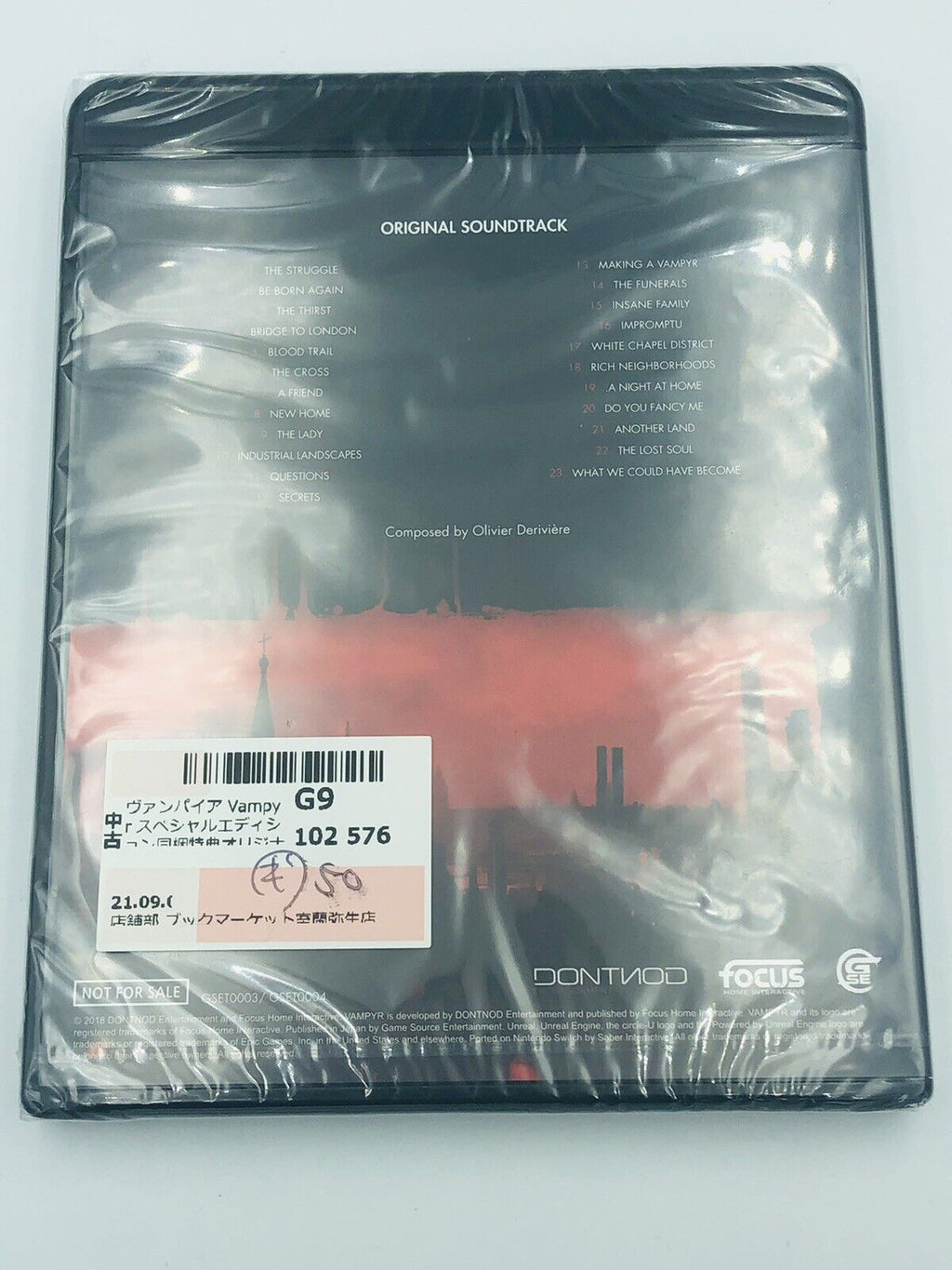 NEW SEALED Vampyr Original Soundtrack CD Olivier Derivière Dontnod video game