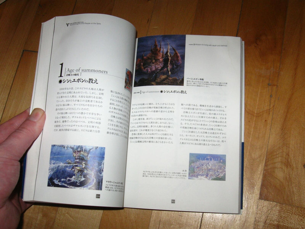 Final Fantasy X World Guide Japanese art book novellas, artbook, postcards goods