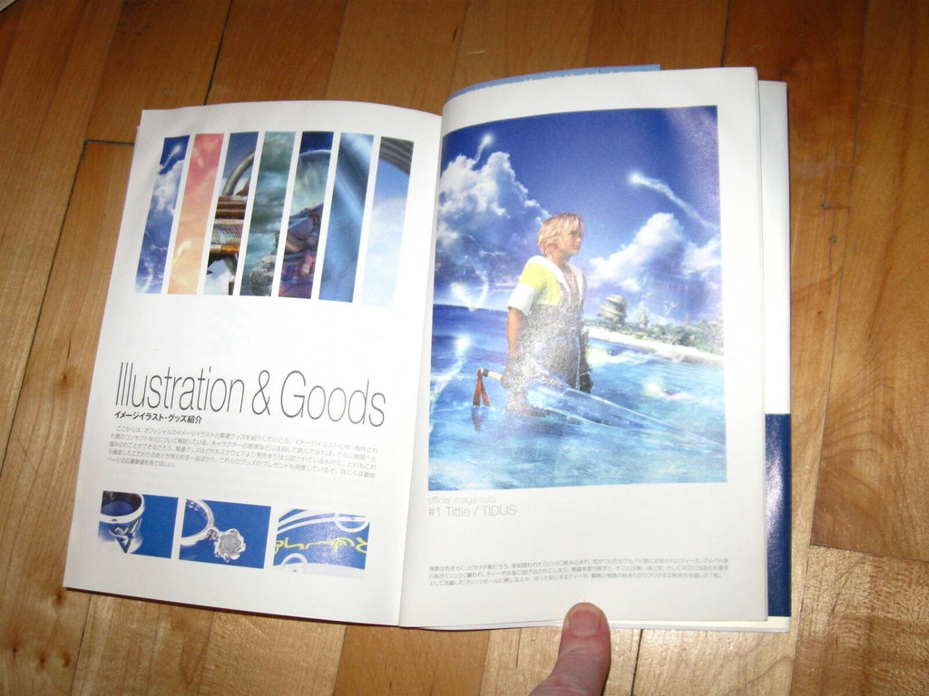 Final Fantasy X World Guide Japanese art book novellas, artbook, postcards goods