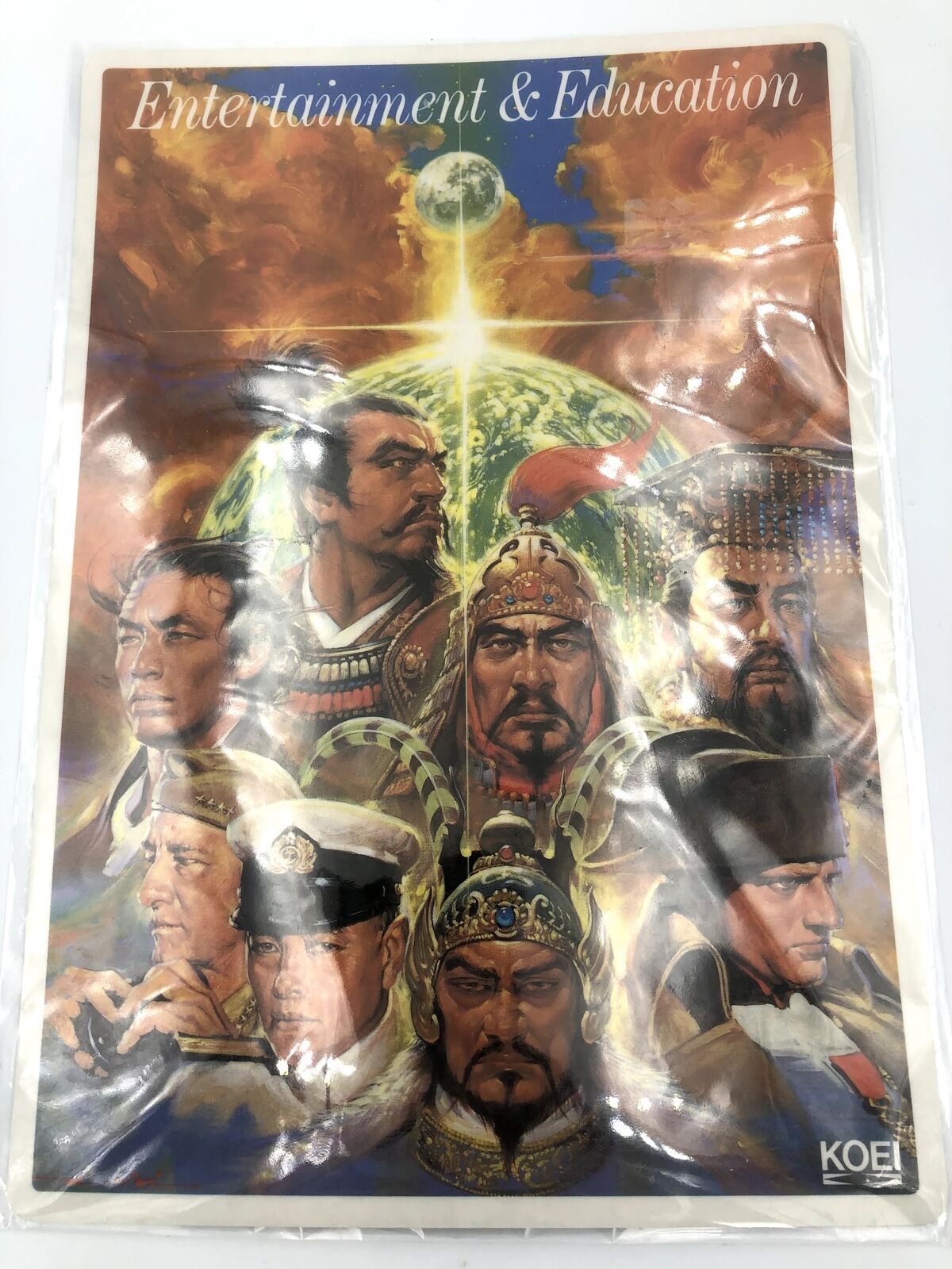 Koei 1989 promo calendar board Nobunaga's Ambition/Romance of the Three Kingdoms
