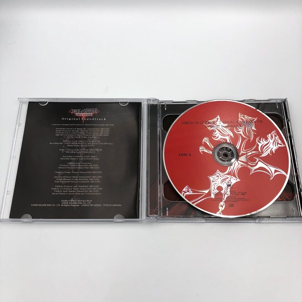 Dirge of Cerberus: Final Fantasy VII soundtrack 2-CD Masashi Hamauzu CRCP-40139