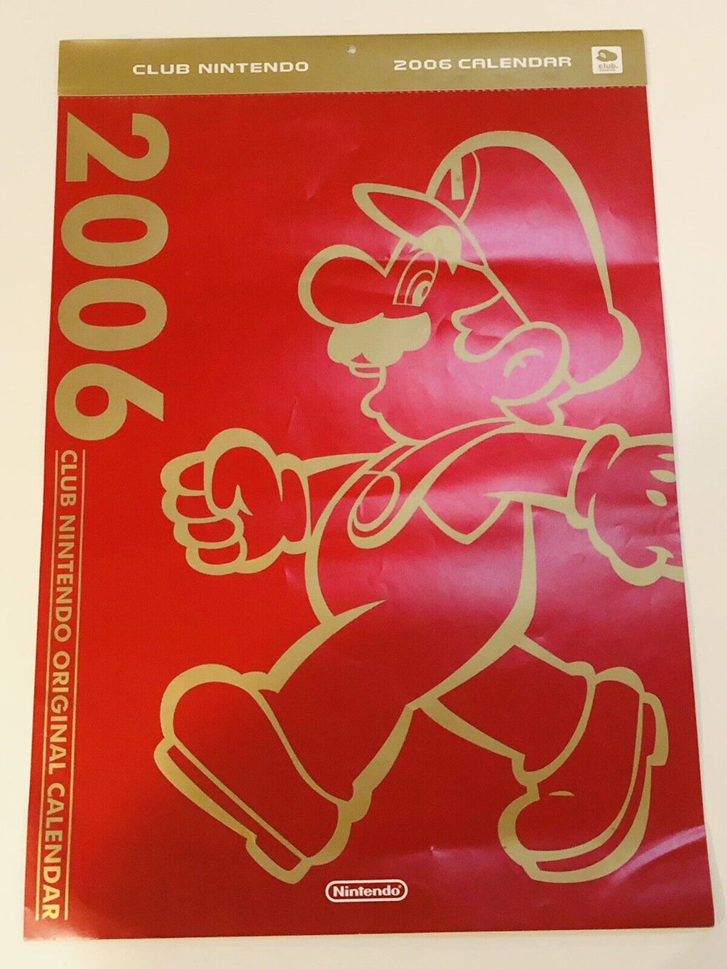 Club Nintendo 2006 Calendar Zelda Skyward Sword/Animal Crossing/Fire Emblem