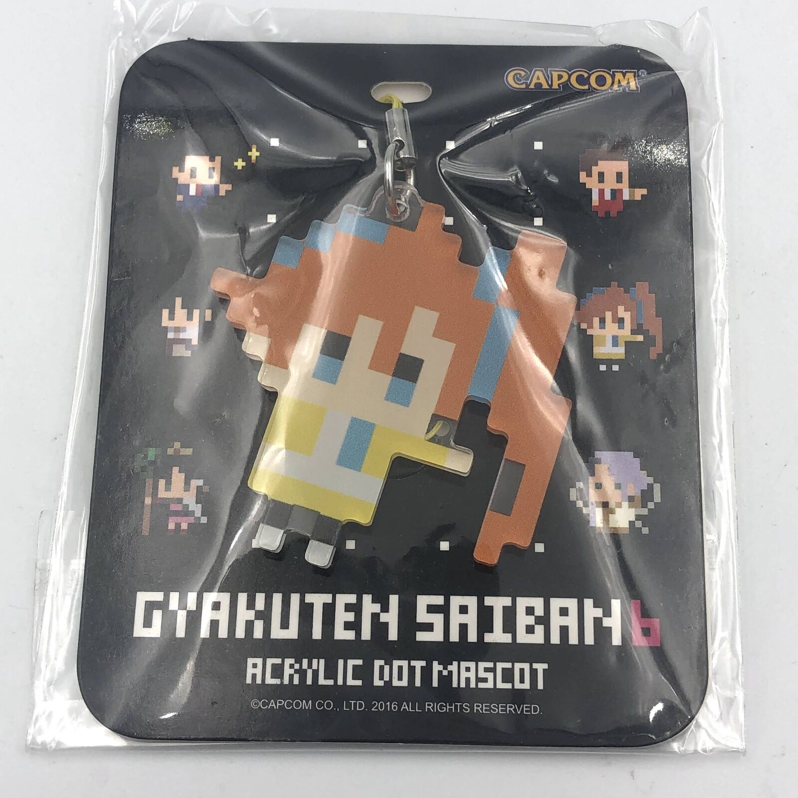 Athena Cykes Ace Attorney Gyakuten Saiban 6 Acrylic Dot Mascot Strap keychain