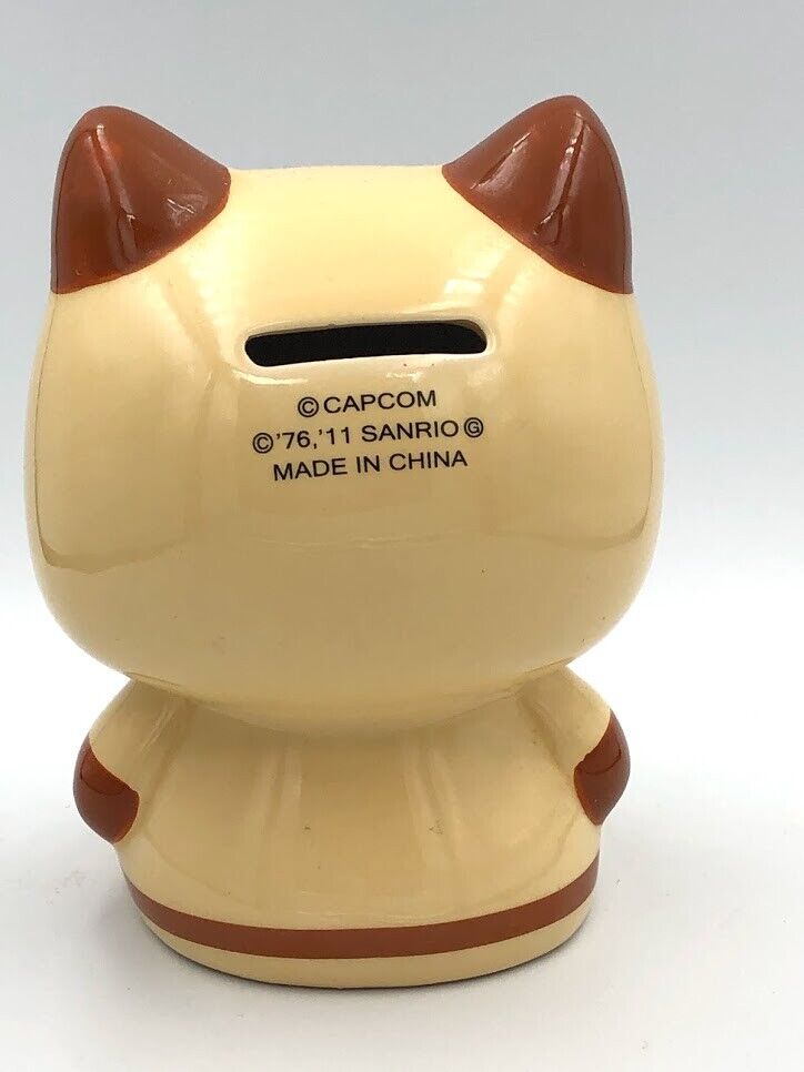 Monster Hunter × Hello Kitty ceramic piggy bank Sanrio Capcom Felyne Airou