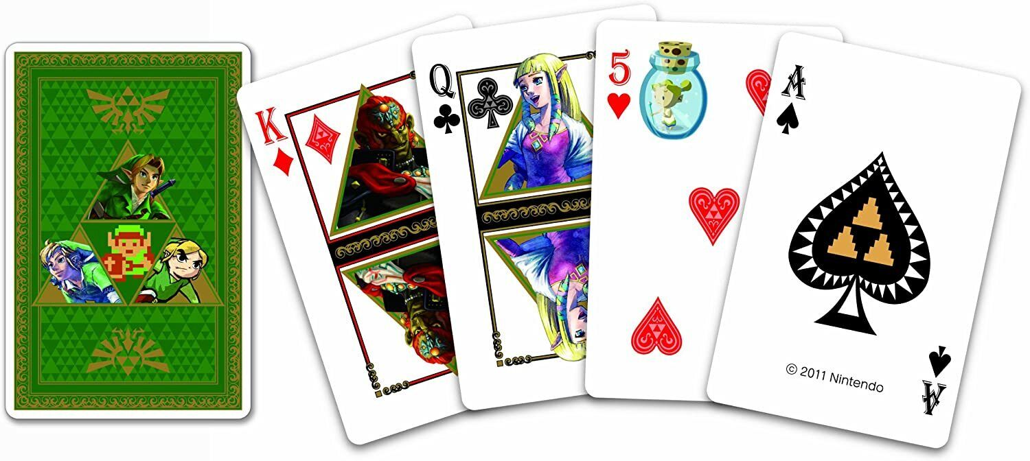 The Legend of Zelda Playing Cards (Japan Import) authentic Nintendo clear case