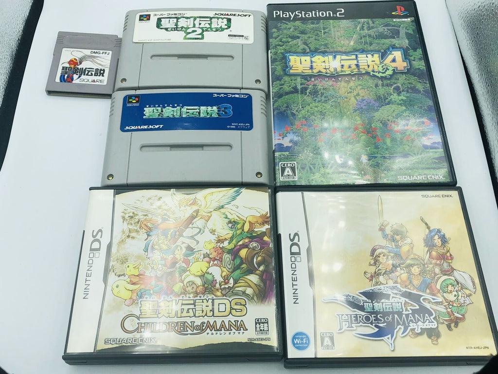 Seiken Densetsu 1 2 3 4 Secret of Mana full series 8-game complete set Legend of