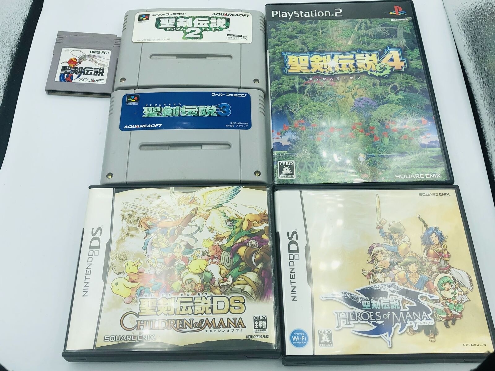 Seiken Densetsu 1 2 3 4 Secret of Mana full series 8-game complete set Legend of