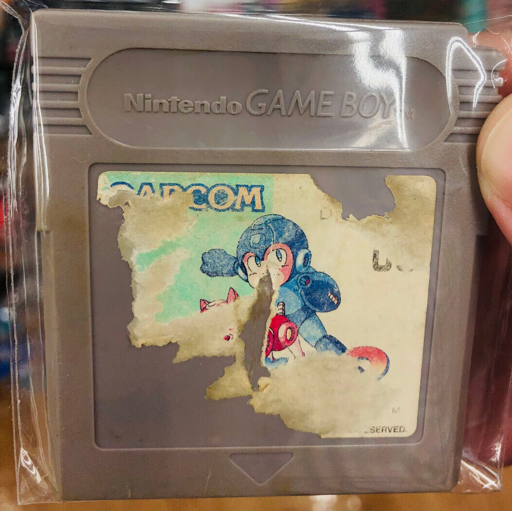 Rockman World 2 Mega Man 2 Nintendo Game Boy Japan region-free label damage