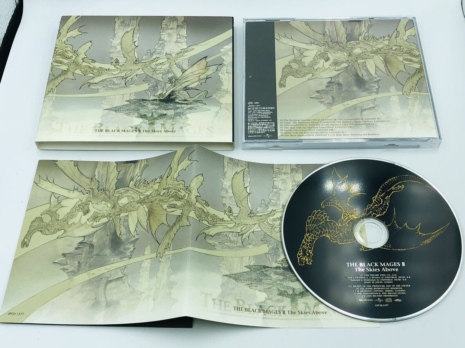 The Black Mages II Skies Above first print SLEEVE CD Final Fantasy rock arrange