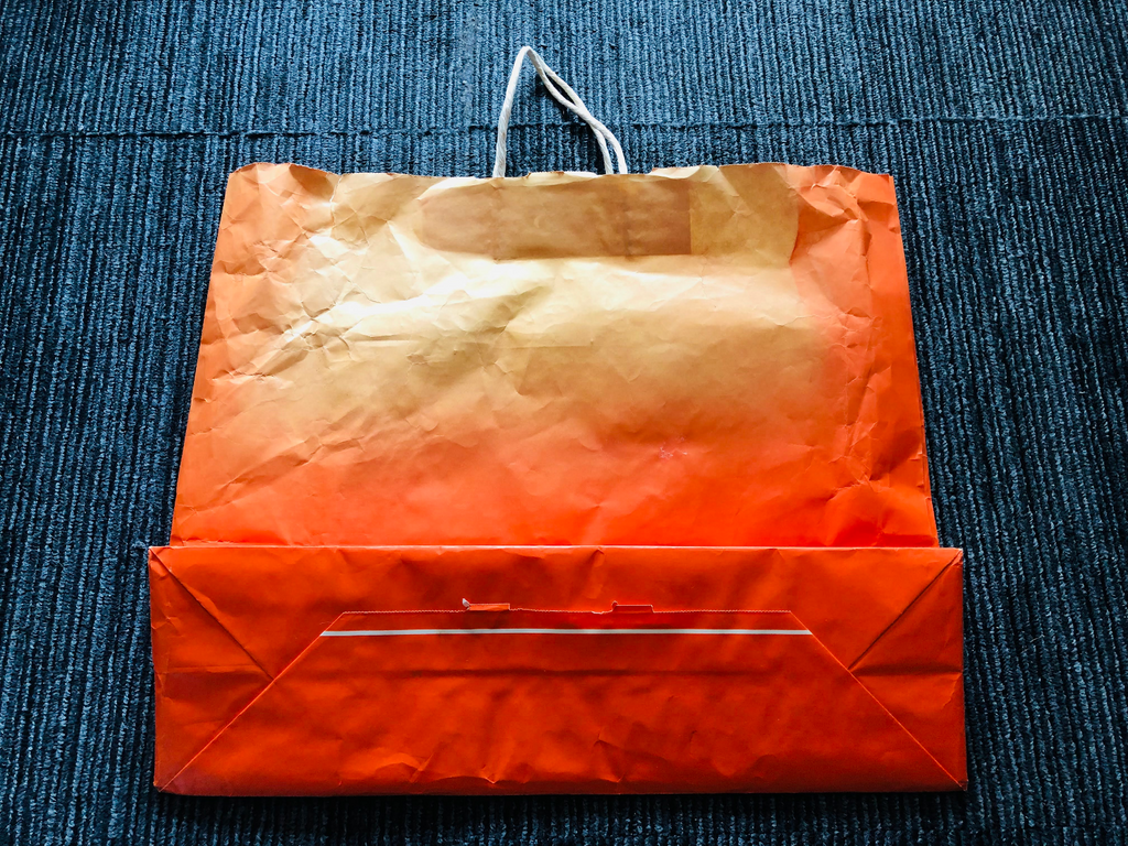 Sega Dreamcast orange shopping bag 1998 launch promotional paper promo logo