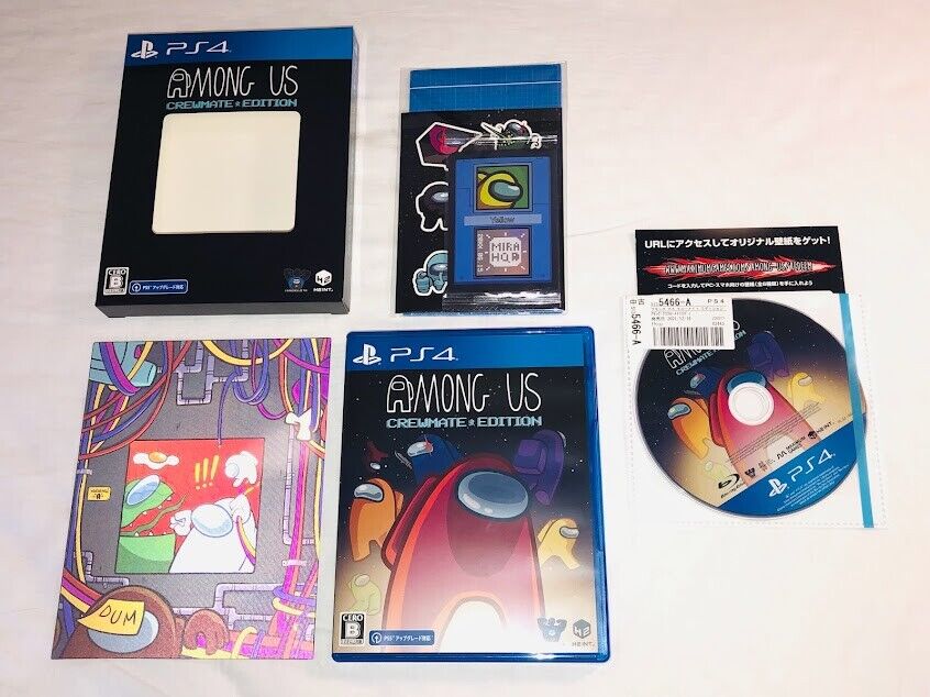 Among Us Crewmate Edition PS4 Japan with poster, stickers & magnets REGION FREE