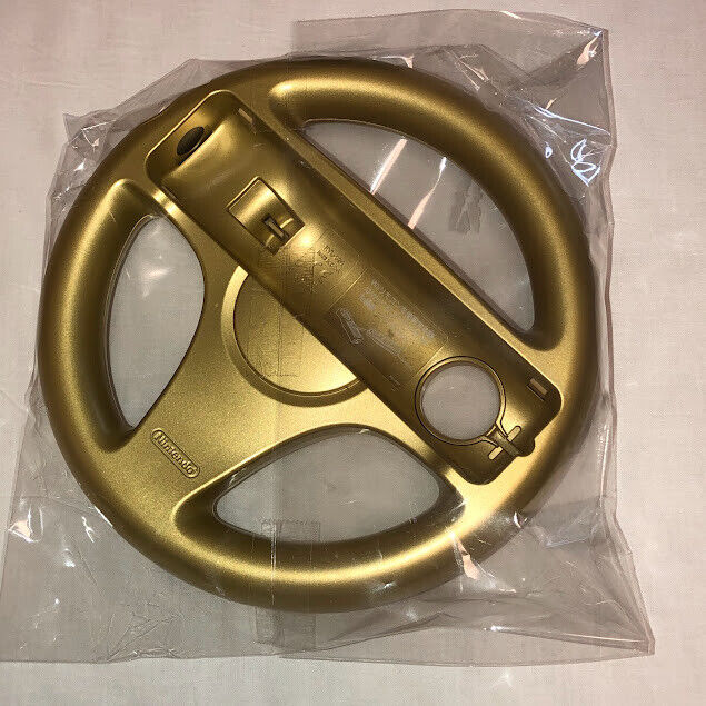 Wii Gold Wheel Club Nintendo exclusive Golden Handle reward prize steering wheel
