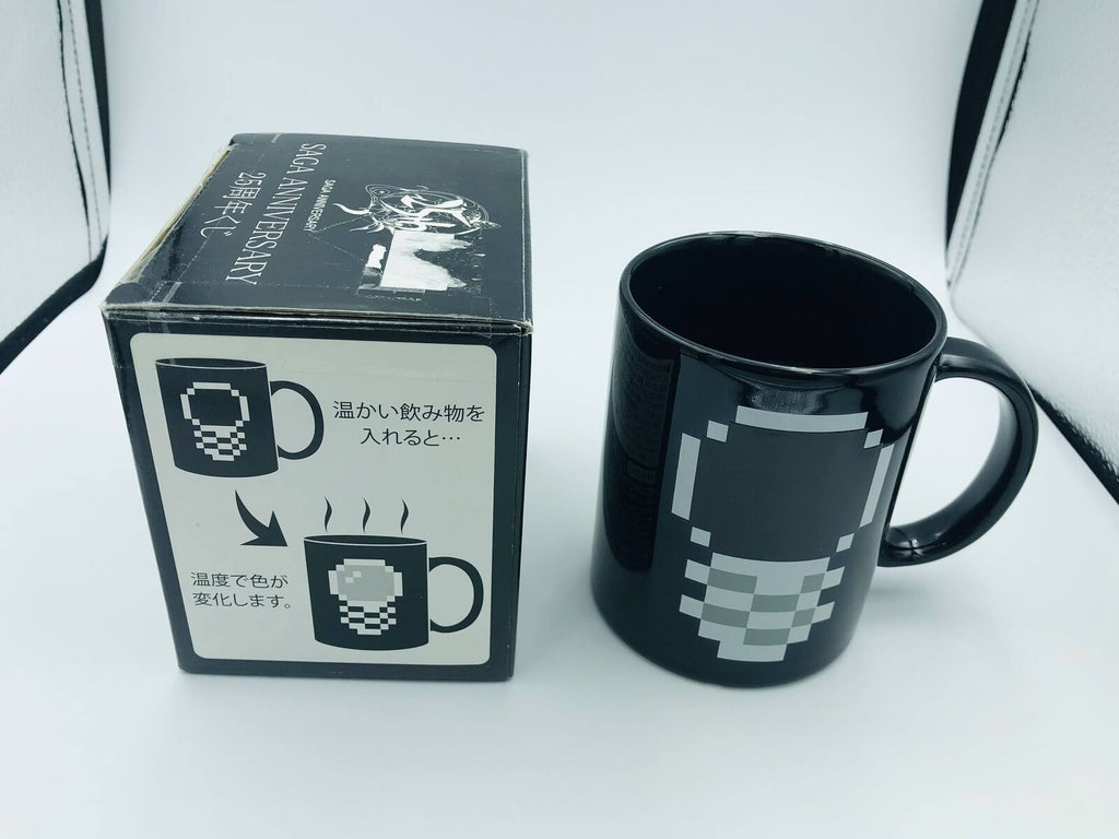 Romancing SaGa 25th Anniversary coffee mug pixel Square Enix color-change promo