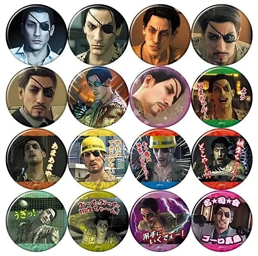 Yakuza Like a Dragon Goro Majima History can badge Birthday Kuji lottery pinback