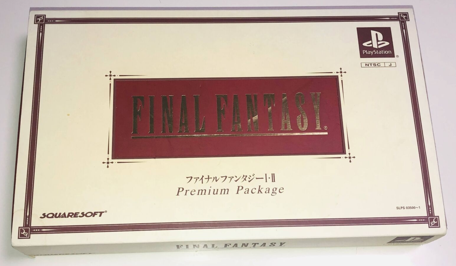 Final Fantasy I & II Premium Package w/ Figures for PlayStation 1 limited Japan