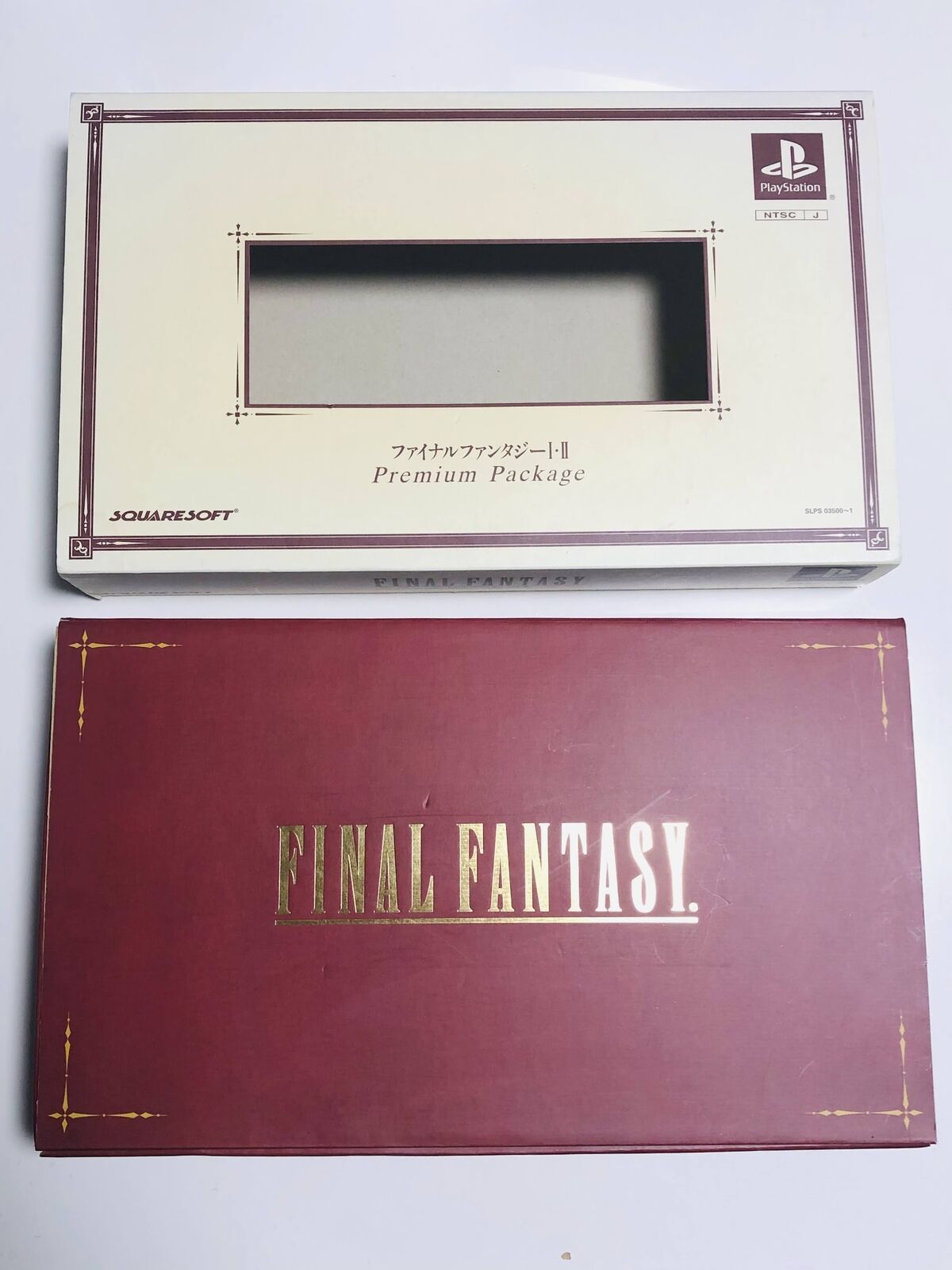 Final Fantasy I & II Premium Package w/ Figures for PlayStation 1 limited Japan