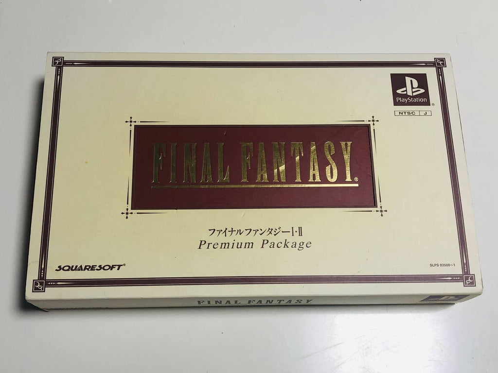 Final Fantasy I & II Premium Package w/ Figures for PlayStation 1 limited Japan
