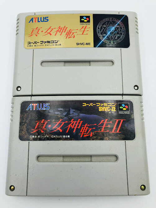 Shin Megami Tensei 1 2 Super Famicom Super Nintendo SNES Japan Japanese Atlus