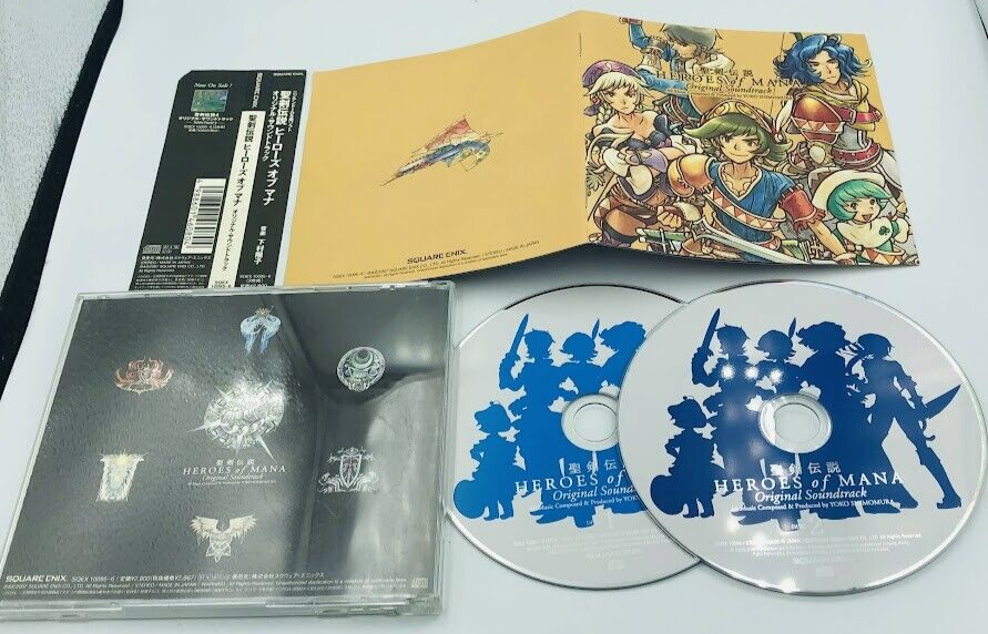 Heroes of Mana Original Soundtrack 2-CD Yoko Shimomura Nintendo DS OST Square
