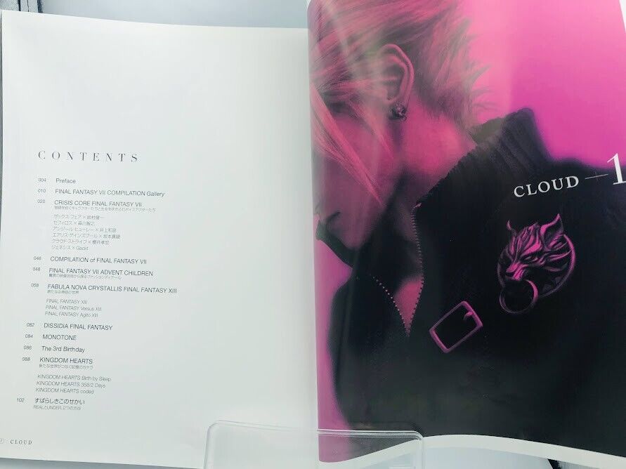 Cloud Vol. 1 Final Fantasy VII/XV (Versus Xiii) Kingdom Hearts art book with DVD