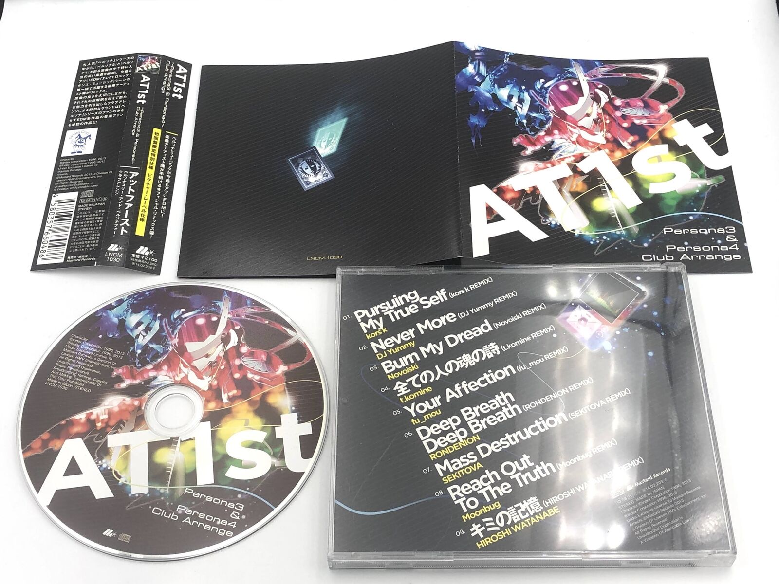 AT1st: Persona 3 & Persona 4 Club Arrange soundtrack Shoji Megruo Atlus dance CD