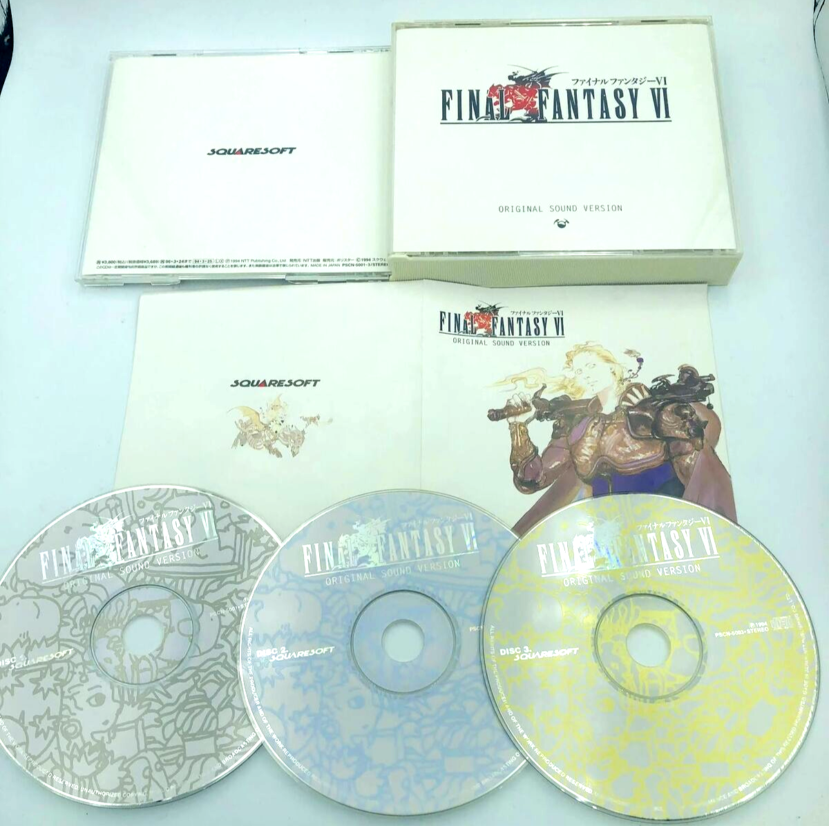 Final Fantasy VI Original Sound Version soundtrack 3 CD authentic Squaresoft