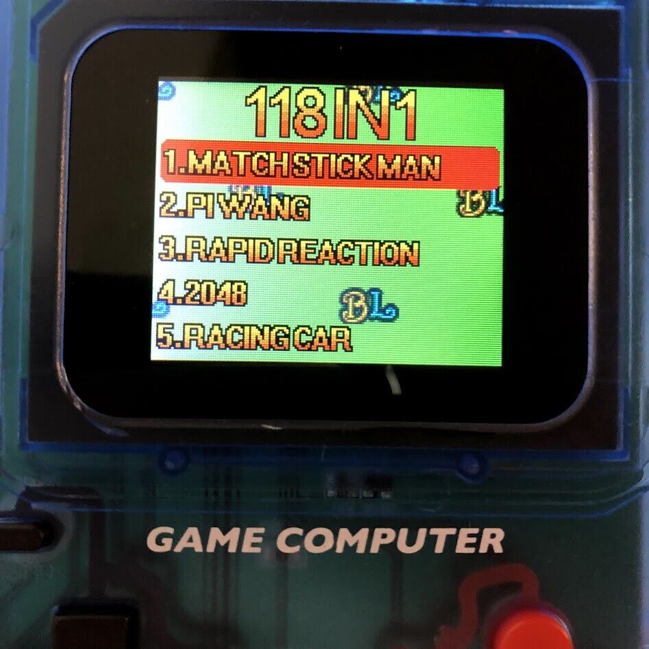Handheld Game Computer Game Boy clone Famiclone 118-in-1 romhacks backlit screen