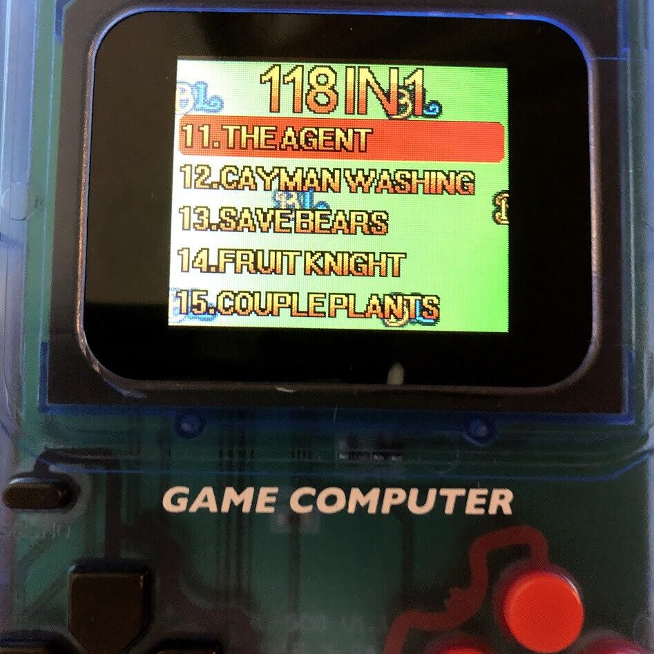 Handheld Game Computer Game Boy clone Famiclone 118-in-1 romhacks backlit screen
