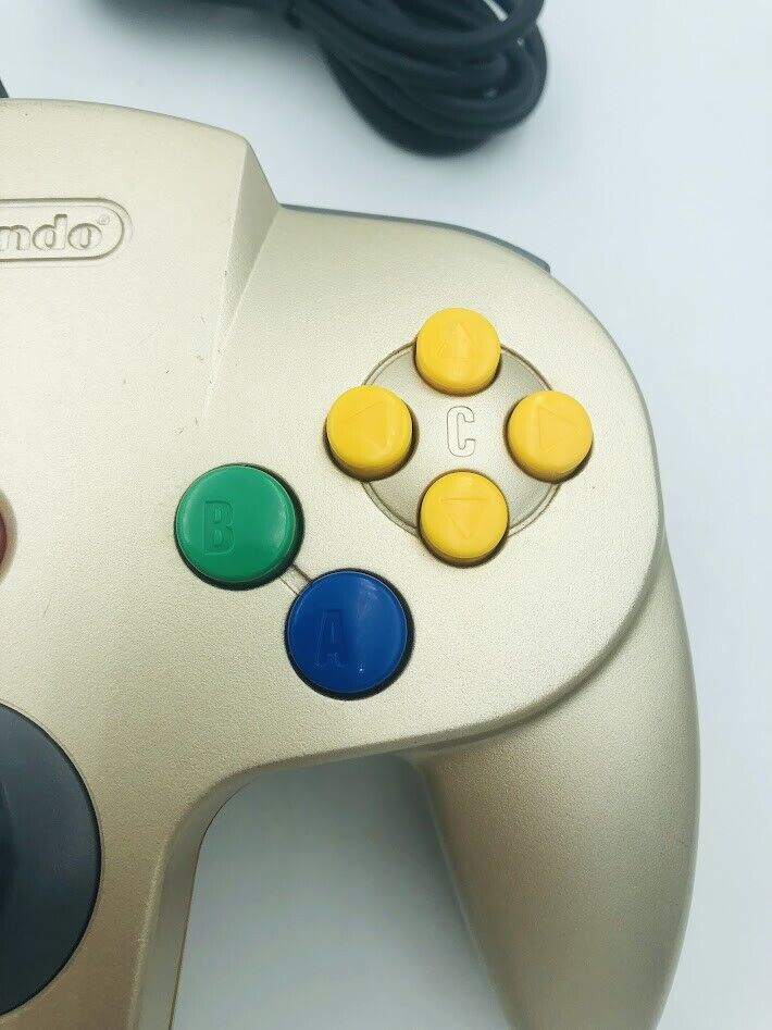 Nintendo 64 Gold Controller Bros authentic official golden N64 limited edition