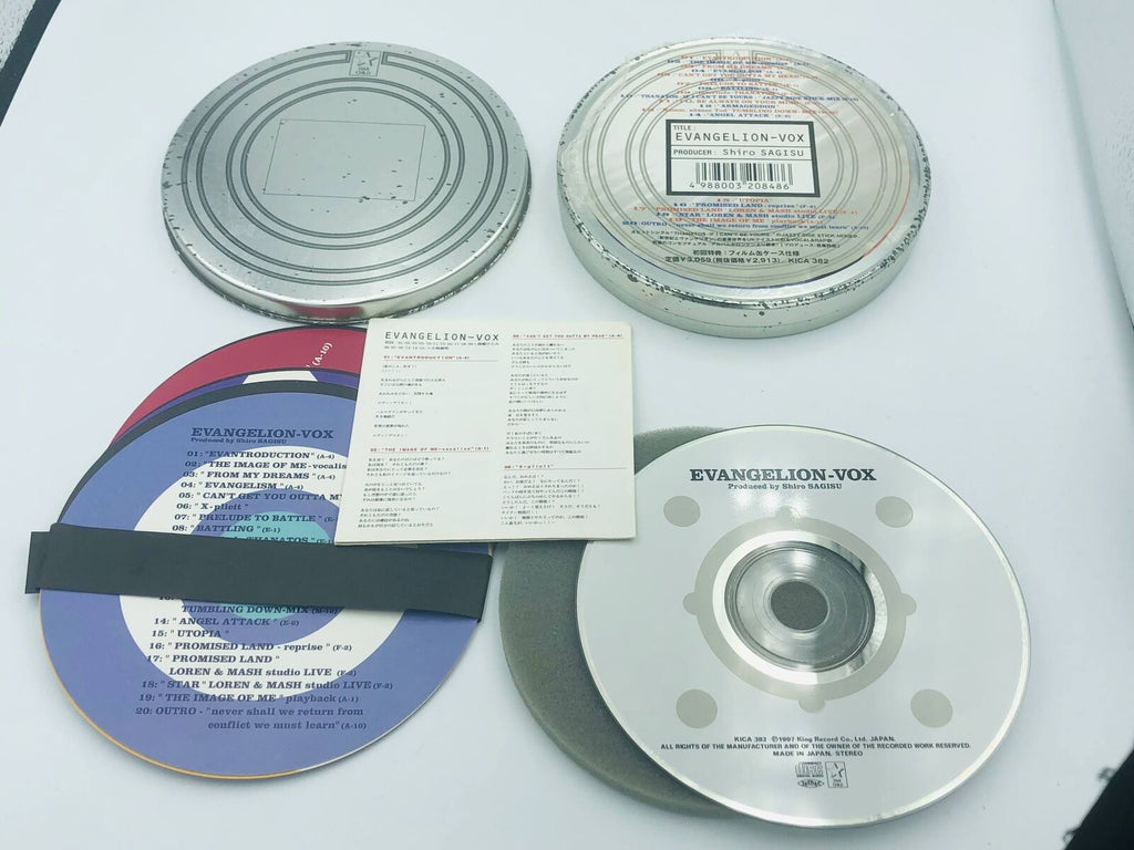 Evangelion-Vox KICA-382 Soundtrack CD Shiro Sagisu King Records metal tin case