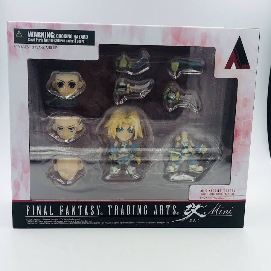 Final Fantasy IX FF9 Trading Arts Kai mini Zidane Tribal Square NIB New in Box