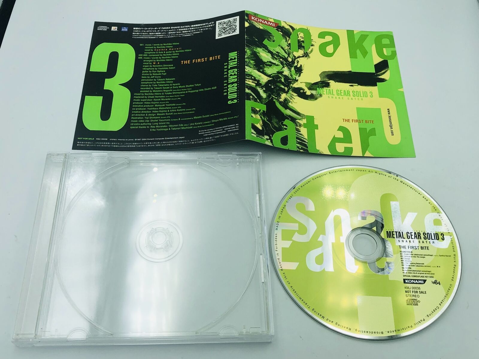Metal Gear Solid 3 Snake Eater The First Bite promo CD Camouflage Key Disc music