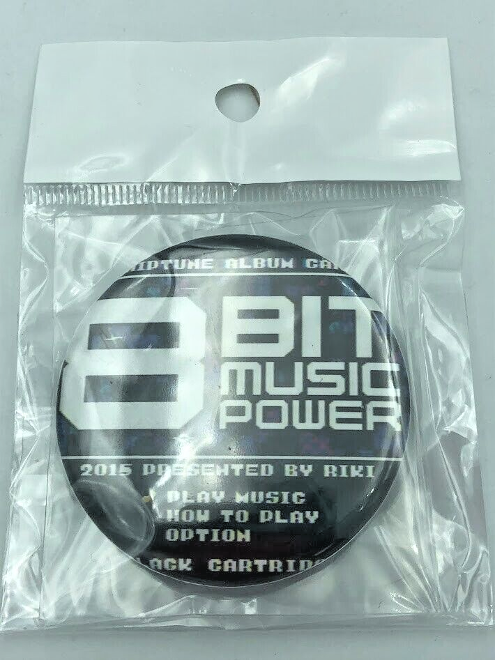 8-Bit Music Power promo pin badge can badge Famicom game Famiclone NES chiptune