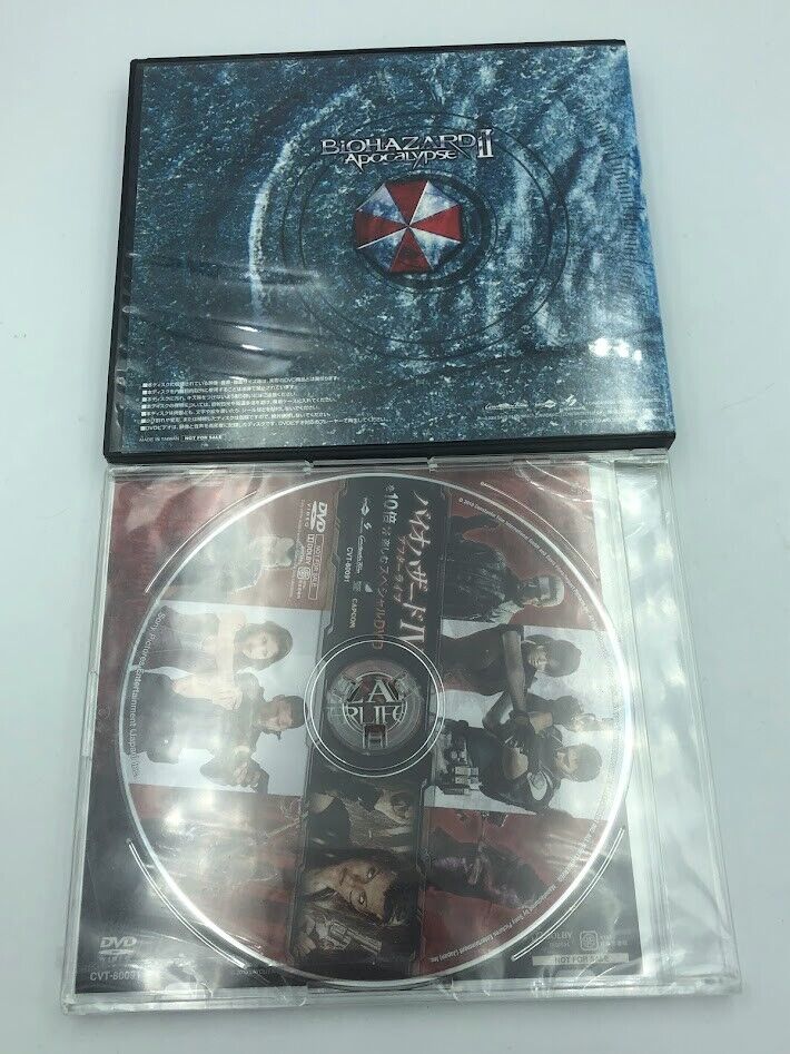 Biohazard II Resident Evil Apocalypse & IV Afterlife Capcom set of 2 promo DVDs