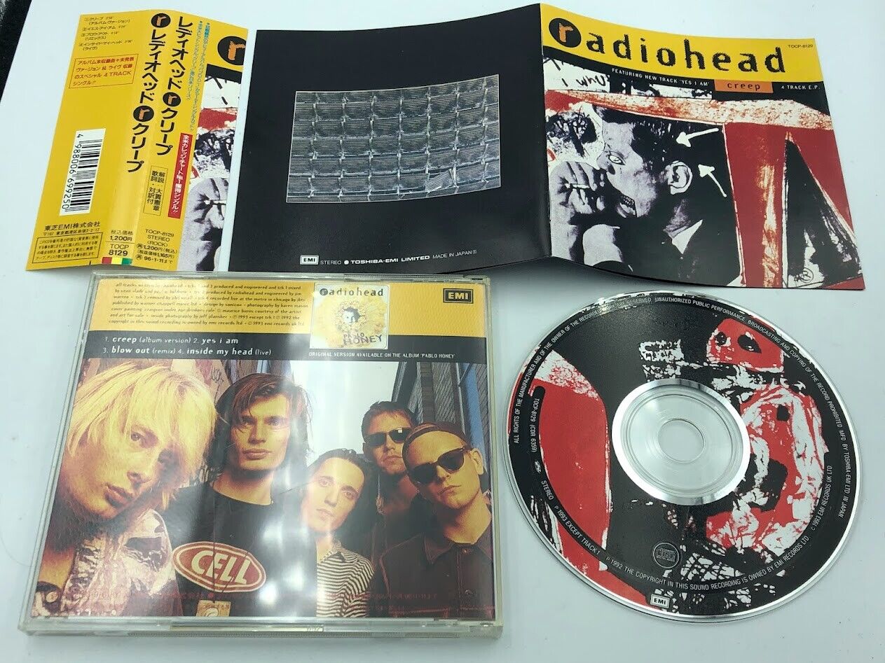 Radiohead Creep Japan 5" Maxi CD single TOCP-8129 w/ obi +PS 1994 Thom Yorke