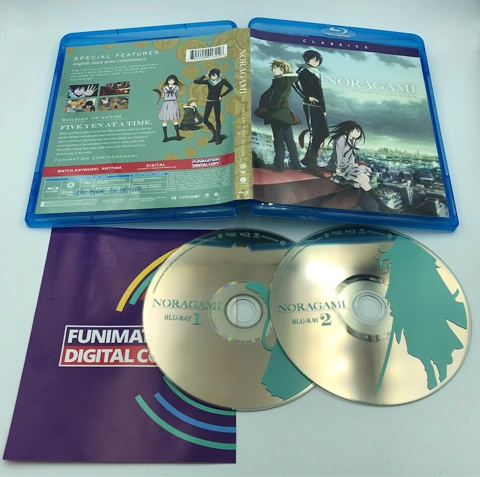 Noragami: The Complete First Season (Blu-ray, FUNimation) USA Region A