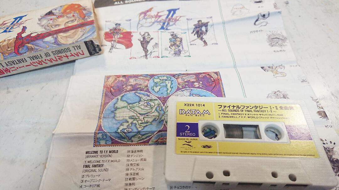 All Sounds of Final Fantasy I • II cassette tape soundtrack Nintendo Famicom NES